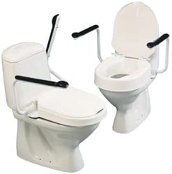 Toilet with Handles