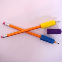 Crayon holding a bolt