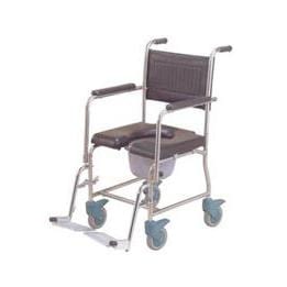 כסא רחצה ושירותים על גלגלים רוחב 45