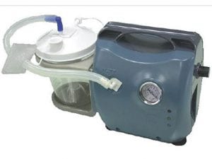Mobile loaded Suction for rising liquids from the respiratory tract EMG SUF01