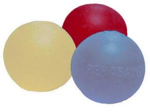 Silicon ball for power training in red palm