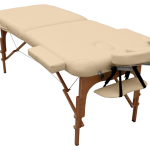 A professional treatment bed and a Reikistar wood