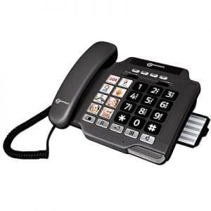 Adult phone is easy to use. Ideal for hearing-visually impaired-PHOTOPHONE100