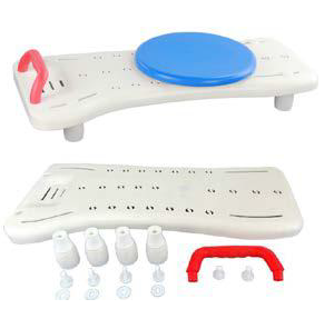 מושב פלסטיק עם ידית לאמבט