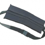Seatbelt with front pad for wheelchair
