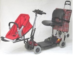 Baby carriage with child carriages