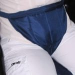 Tying-up belt in diaper form