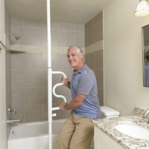 עמוד אחיזה מתכת עם 4 גבהים