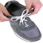Elastic-white pair of shoelaces