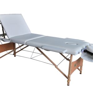 מיטת טיפולים מעץ גב מתרומם