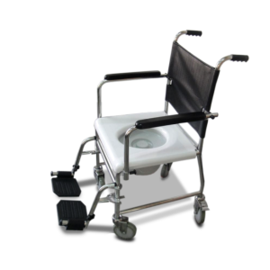 כסא רחצה ושירותים נירוסטה מושב קשיח