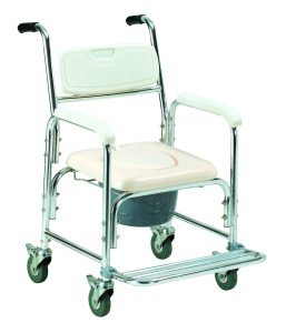 כסא שירותים רוחב 45 ס"מ עם רגלית מתקפלת