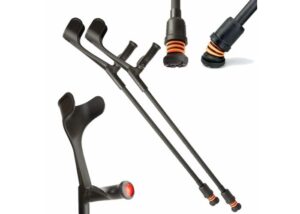 זוג קביים טלסקופיים  Open Cuff Crutches